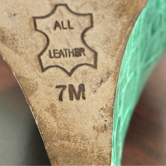 Tory Burch Turquoise Strappy Sandals - Size 7 - Picture 7 of 10